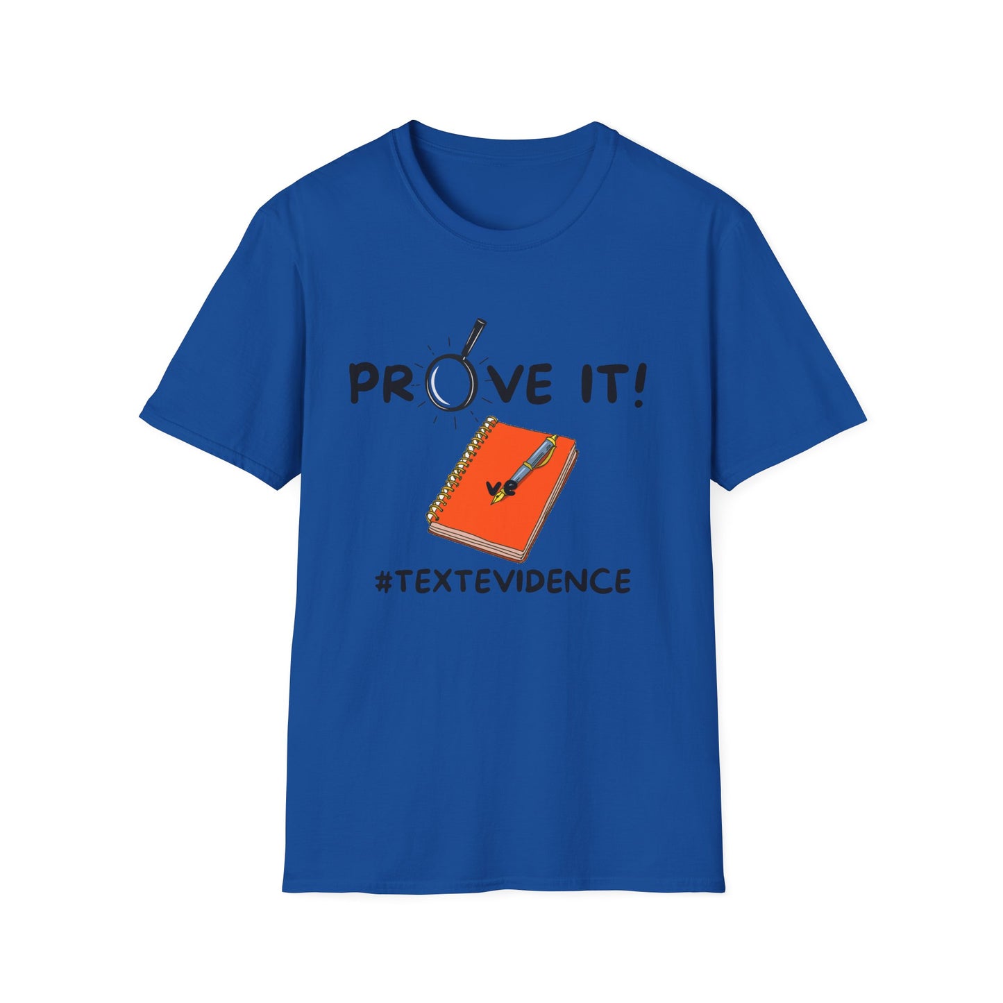 Text Evidence inspired Unisex Softstyle T-Shirt