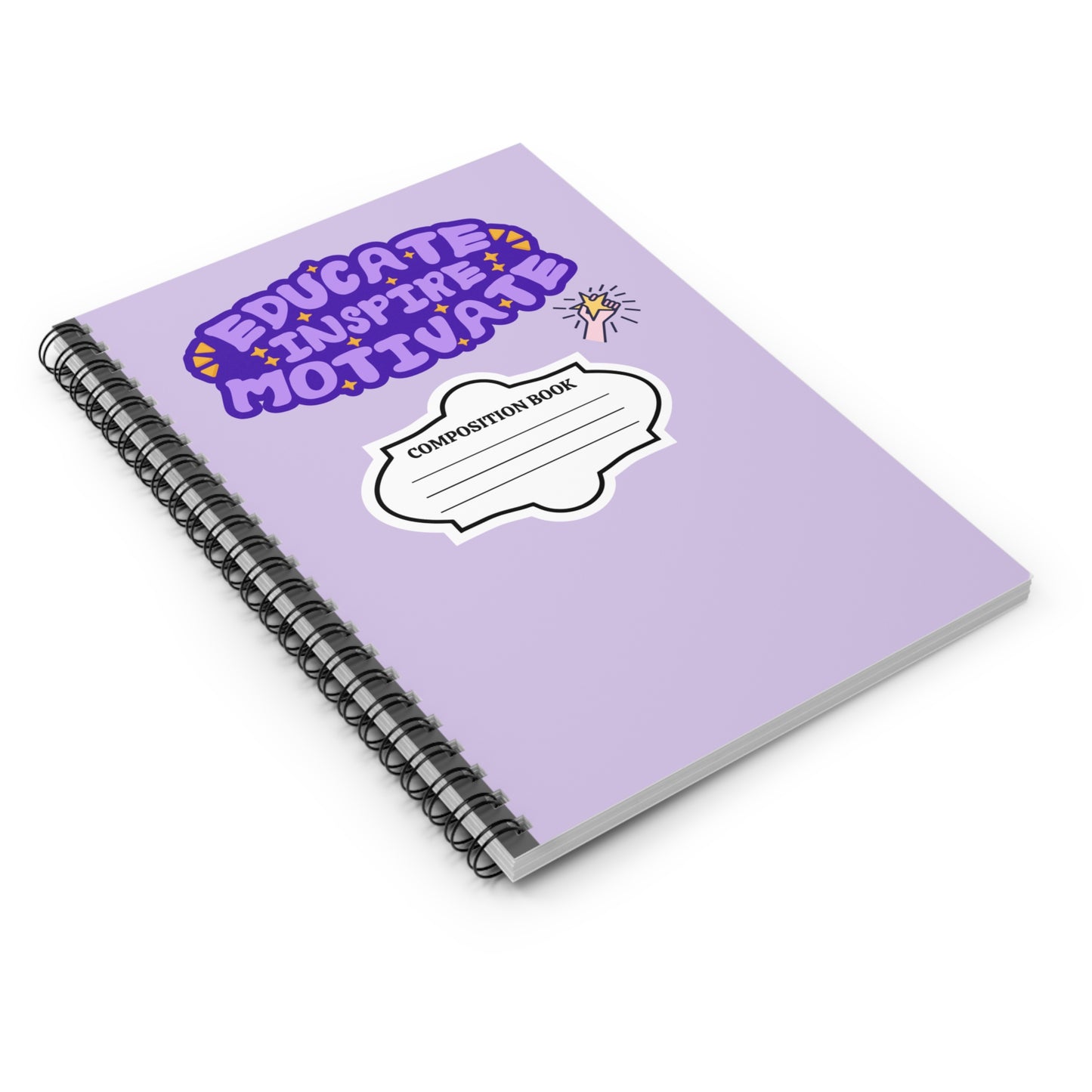 Inspirational Spiral Notebook - Heart Quote, Journaling Notebook, Gift for Teachers, Motivational Journal, Personalized Stationery