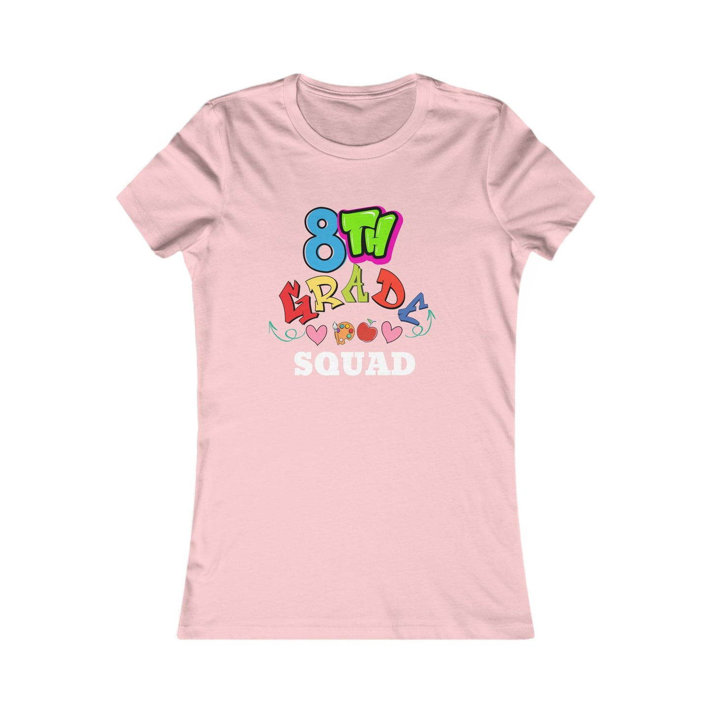 8th Grade Love Women's Tee, Fun School Shirt, Back to School Gift, Trendy Teen Top, Unique Class T-Shirt