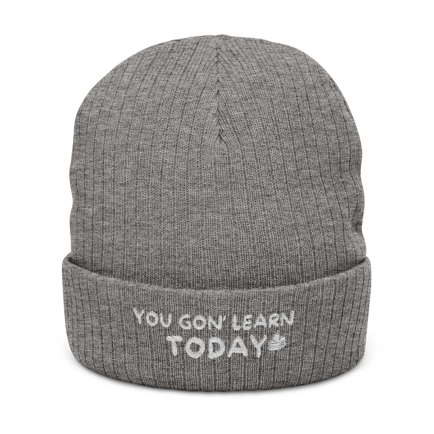 Urban Embroidered Beanie - You Gon' Learn Today, Stylish Knit Hat, Winter Accessory, Gift for Him/Her, Casual Fashion Statement