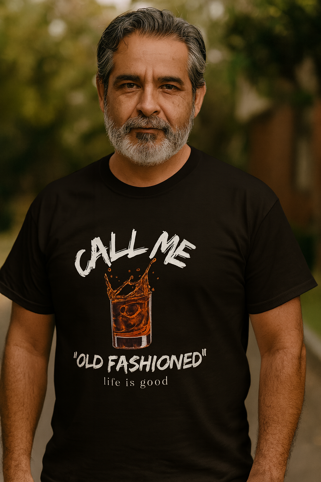 Call Me Old Fashioned T-Shirt | Unisex Garment-Dyed Tee for Cocktail Lovers, Perfect for Parties, Birthdays, Barbecue, or Everyday Wear