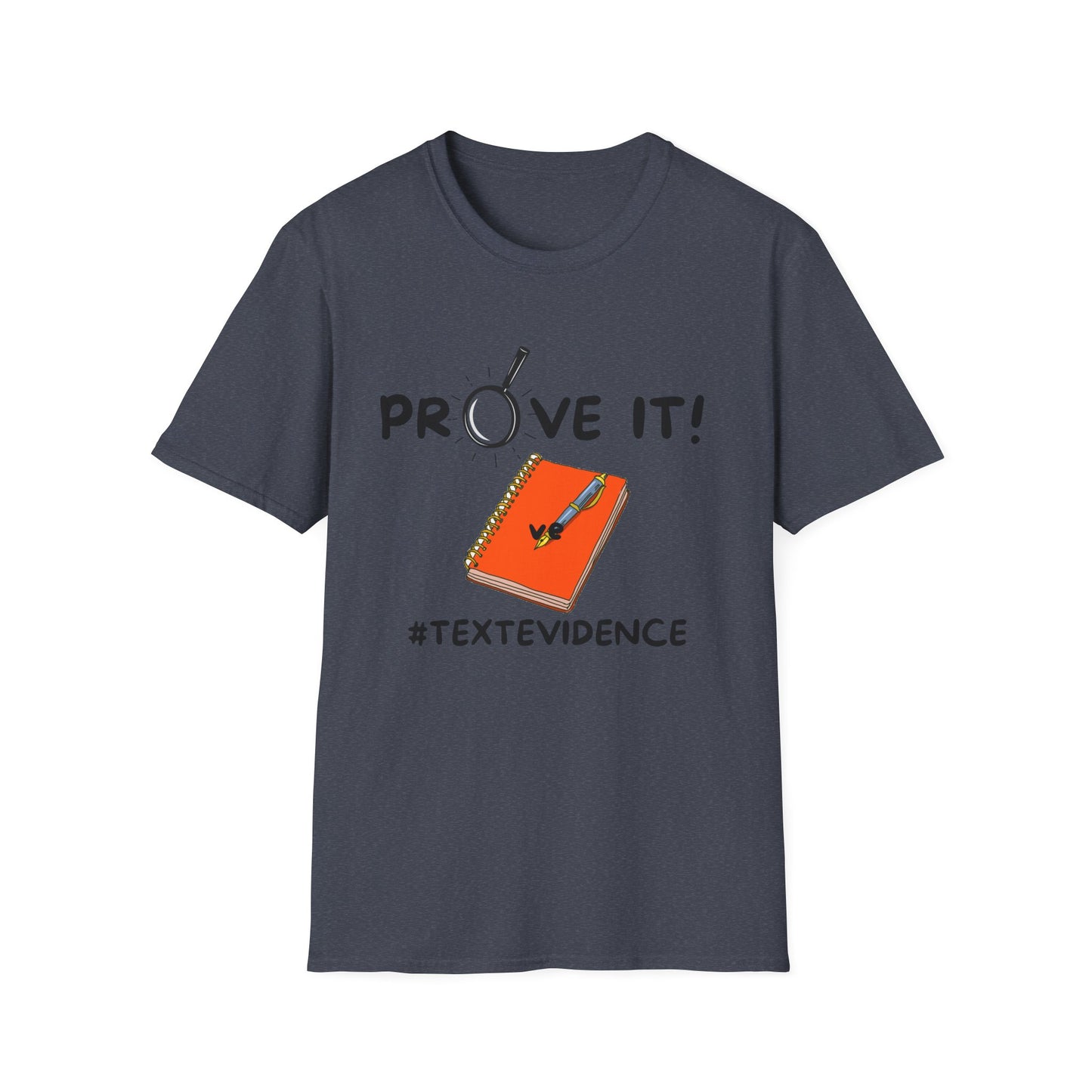 Text Evidence inspired Unisex Softstyle T-Shirt