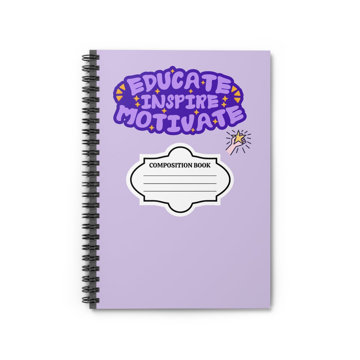 Inspirational Spiral Notebook - Heart Quote, Journaling Notebook, Gift for Teachers, Motivational Journal, Personalized Stationery