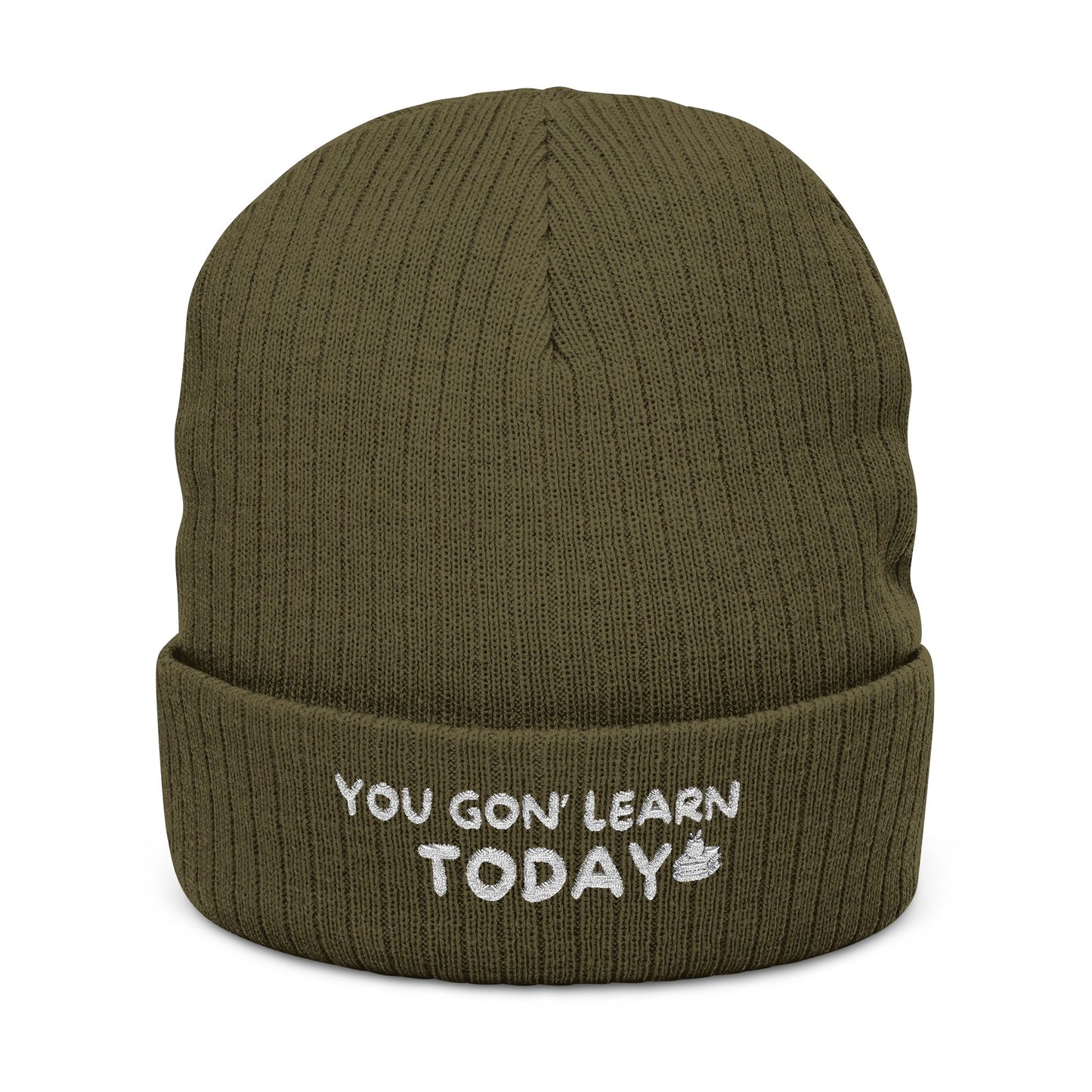 Urban Embroidered Beanie - You Gon' Learn Today, Stylish Knit Hat, Winter Accessory, Gift for Him/Her, Casual Fashion Statement