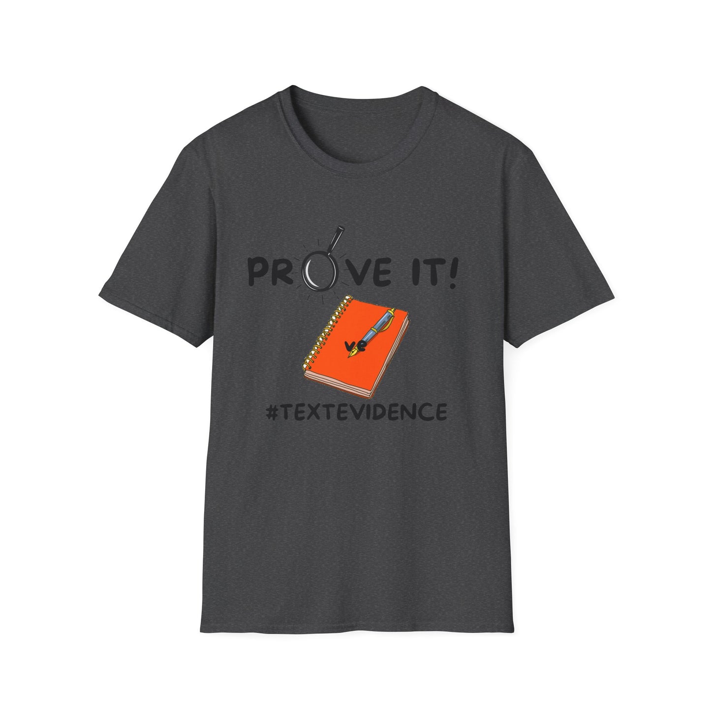 Text Evidence inspired Unisex Softstyle T-Shirt