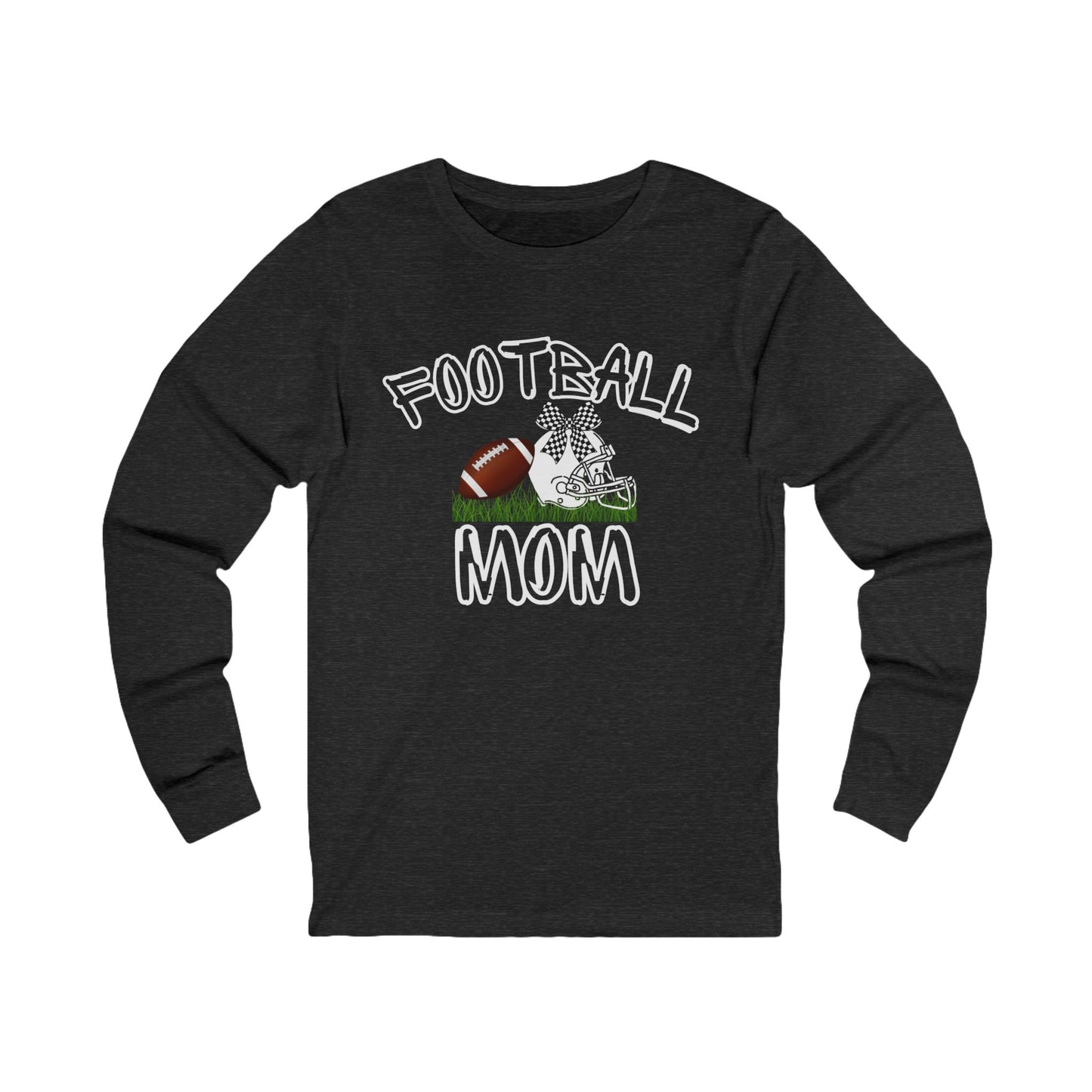 Football Mom Long Sleeve Tee, Unisex Jersey Tee, Sports Shirt, Gift for Mom, Game Day Apparel, Football Fan Wear