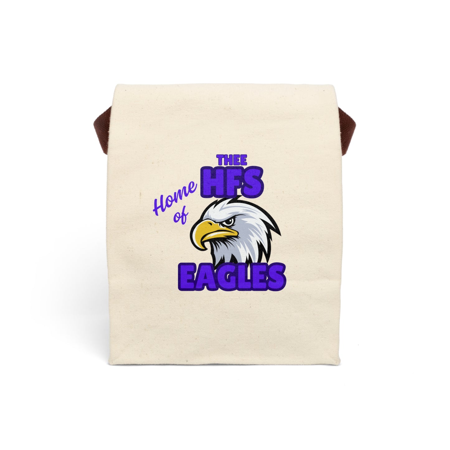 Eagle Design Canvas Lunch Bag, Customizable Tote, School Lunch Bag, Eco-Friendly Lunch Box, Kids Lunch Bag, Reusable Shopping Bag