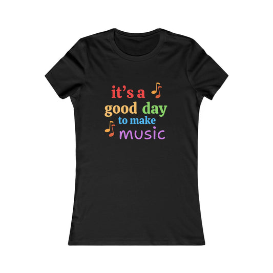 Musical Inspiration Tee, Positive Vibes T-Shirt, Gift for Music Lovers, Women's Graphic Shirt, Fun Quote Top