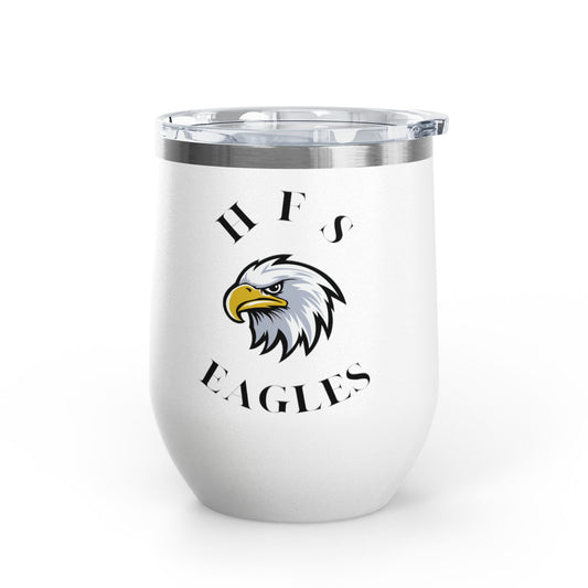 Personalized Eagle Wine Tumbler, 12oz, Custom Drinkware, Graduation Gift, Team Spirit Cup, Outdoor Adventure, Birthday Celebration