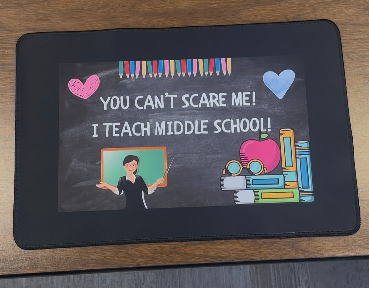 Middle School Teacher Desk Mat, Classroom Decor, Inspirational Gift for Educators, Personalized Office Accessories, Back to School [...]